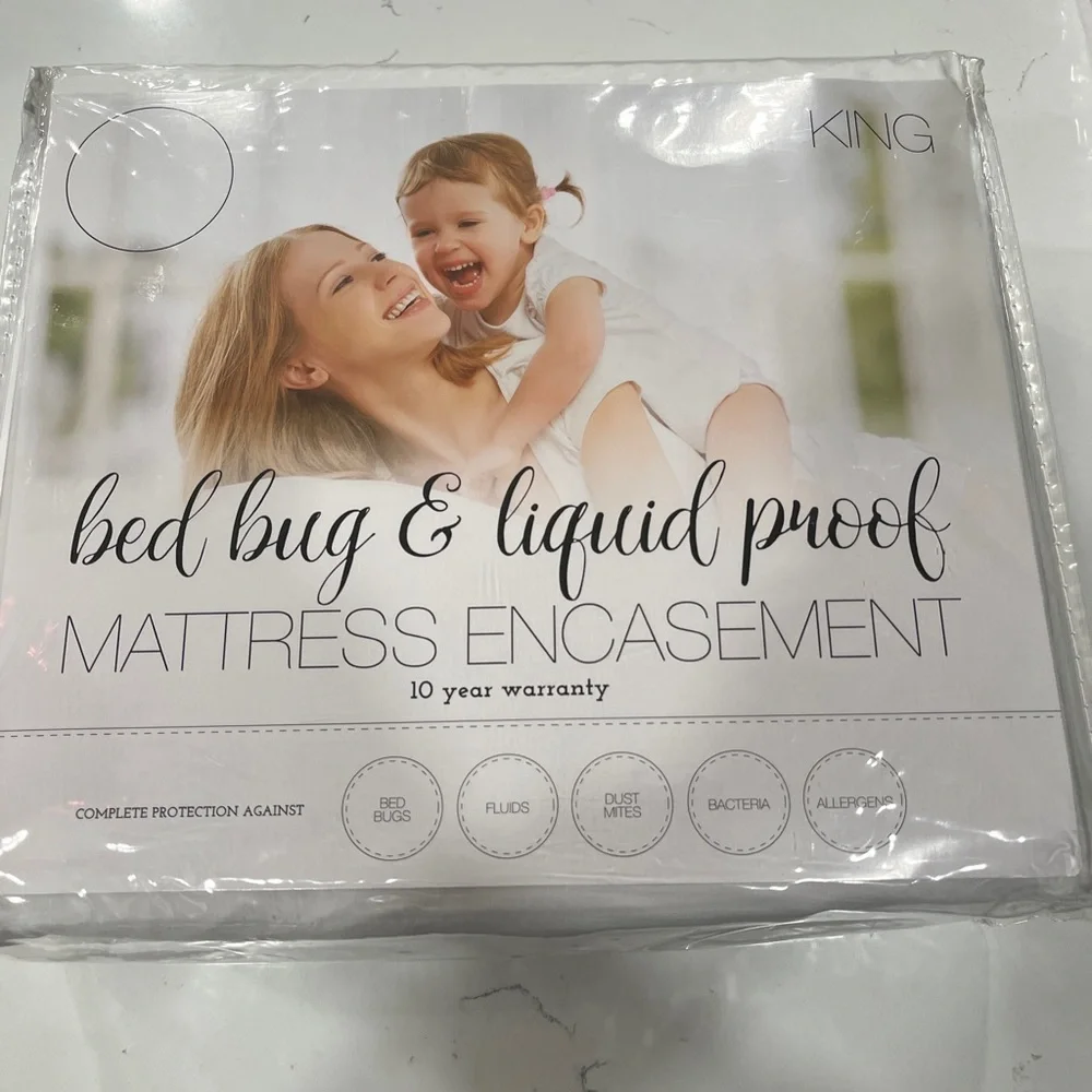 Bed Bug & Liquid Proof Mattress Encasement - White